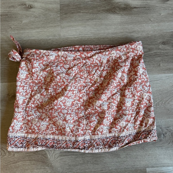 Boho Terracotta Wrap Skirt | Lightweight Summer Style - Picture 4 of 4